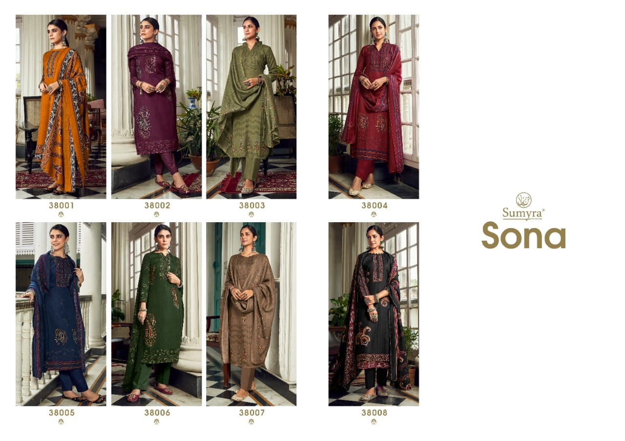 Radhika Sumyra Sona Pashmina Wholesale Winter Wear Dress Collection